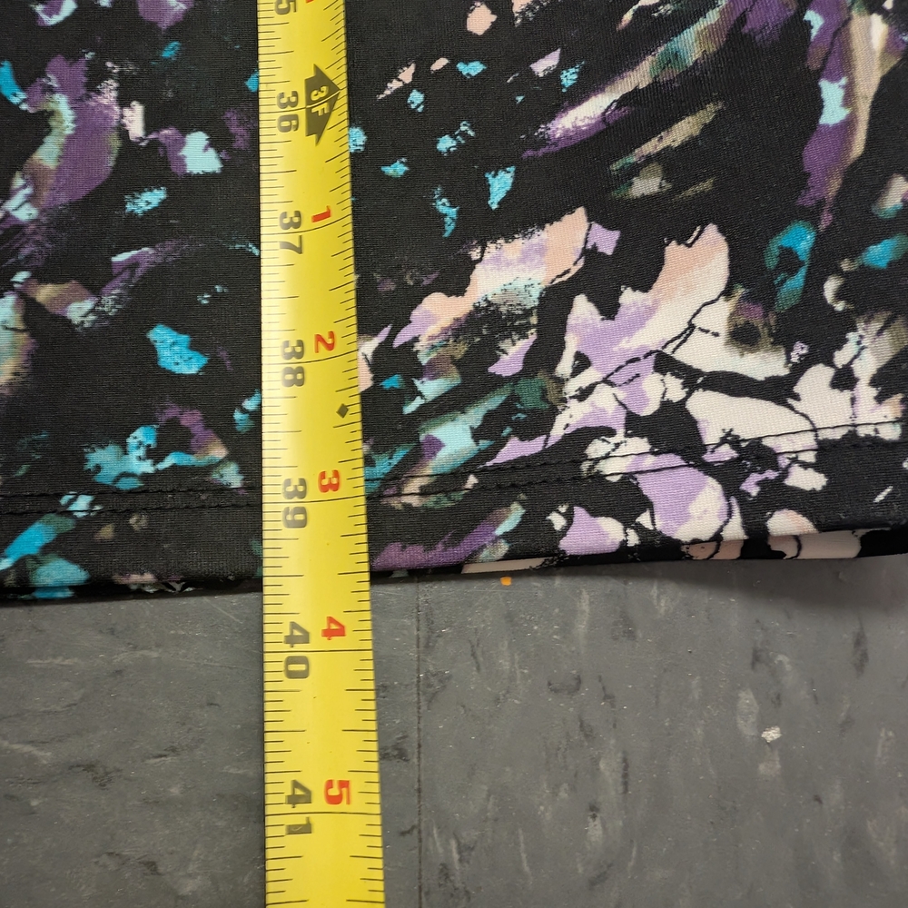 Massimo Black and Purple Abstract Midi Dress - Picture 4 of 6